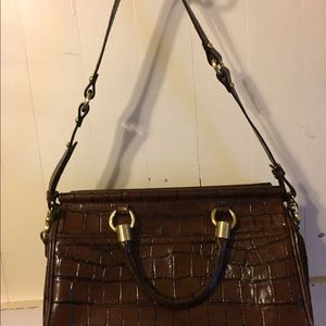 Brahmin Reptile Brown Purse